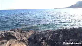 Blowjob at seaside (& Cum in her mouth)