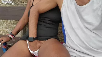 I Took My PANTIES Off at the BUS STOP and Let Him Touch My Pussy