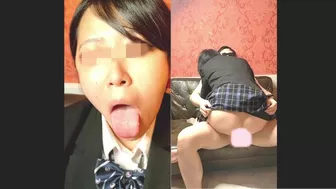 [Voyeurism] Female college student of the president's daughter and deep kiss Bello cowgirl