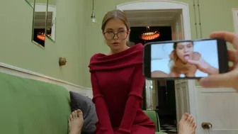 Cheating Wife Jumps On Huge Cock For His Silence. Fed Her Cum. POV.