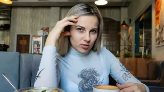 Remote Controlled Vibrator In Crowded Cafe - Letty Black