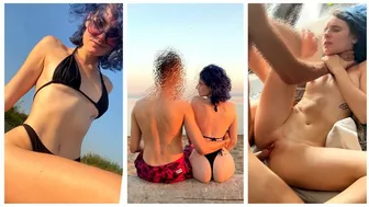 Sex after the beach and barbecue - Real Couple Hot Sex with 18 Year Cute Girl Creampie - Darcy Dark