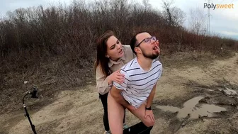 My bitch screamed loudly so she ate her cum) (pegging, femdom)