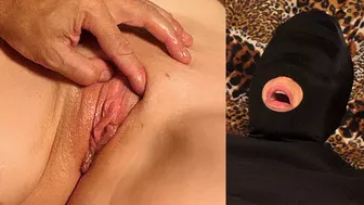 Steadily edging and vibrating the clit leads to hands free orgasm and pulsating pussy