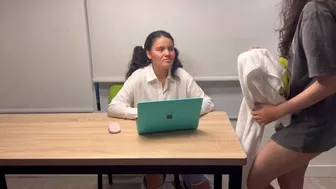 The popular girl of the university does whatever it takes to pass the subject