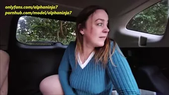 MILF Got Excited in the Busy Carpark