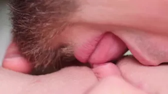Close up CLIT LICKING! Pussy licking, pussy fingering, loud moaning real female orgasm!
