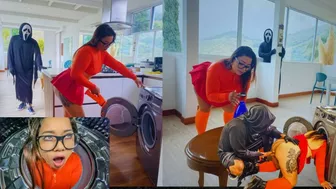 Velma Dinkley (Linda Clauss) gets fucked while stuck in the washing machine