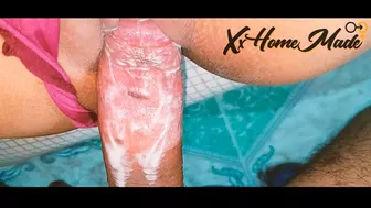 CREAMY PUSSY !! My fucking student gives me sex in exchange for winning the exam. Slut student!