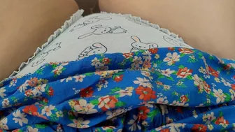 Stepdaugher Teasing Me with Her Sweet New Panties in the Car