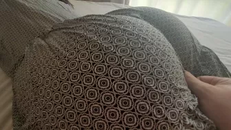 My Stepsister with Big Round Ass in Dress Teasing Me to Come inside