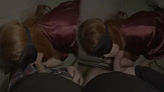 Came to my stepmother's room to fuck her in the mouth and cum in her throat