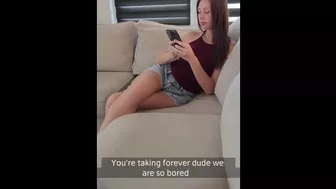 Snapchats from your Cheating Girlfriend giving your Best Friend a Blowjob