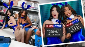 Slutty Bunnies Get Caught Stealing Costumes And Fuck Their Way Out Of Trouble With The LPO