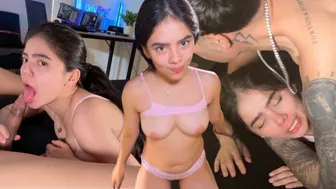 The whitest 18-year-old girl on the channel takes all my cum out of me with a tremendous fuck