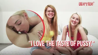 Ersties - Hot Blondes Andy & Izzy Taste Each Other Before Grabbing the Magic Wand