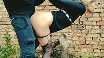 She is the only girl in a post-apocalyptic future, everyone is hunting for her to fuck! on Halloween