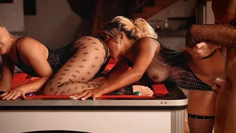 Two tight holes share one big dick | SPERM FROM PUSSY TO MOUTH 69