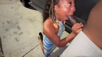 Married girl suck my dick in the parking lot like a lot lizard for free truck stop