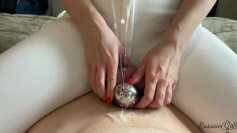 Good boy doing everything MIstress tell and as a reward she ruining his orgasm in chastity