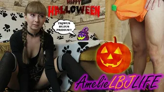 Little Witch Conjures Her Dick and Was Roughly Fucked to Cum in Pussy - Halloween 2020