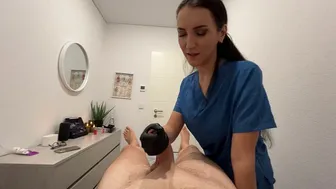 massage with a happy ending. sexual masseuse is having sex with a stranger