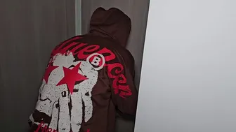 A thief breaks into my house and ends up fucking me and leaving all his cum on my huge tits.