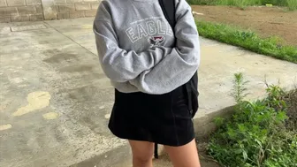 Sex for money with a UNIVERSITY girl I met at the bus stop