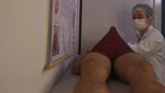 Nurse makes patient have very hard erection