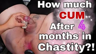 Training Zero Femdom Cum Ruined Orgasm in Chastity Cage Post Ballbusting CBT Real Homemade Milf Step