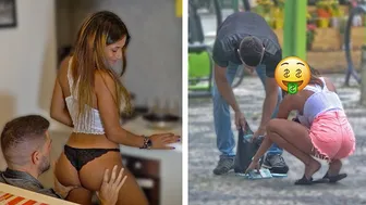 Sexy Brazilian Gold Digger Changes Her Attitude When She Sees His Cash