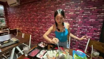Sex after dinner date with sexy skinny beautiful teen girl