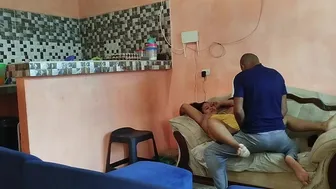 Perverted stepdad cheats on his wife with his big ass stepdaughter who likes his cock
