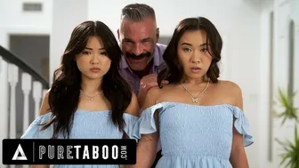 PURE TABOO Asian Stepsisters Lulu Chu & Kimmy Kimm Fulfill Their Stepdad's Doppelganger Fantasy