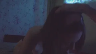She gives a blowjob for the first time on camera