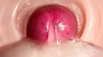 CLOSE UP CAMERA IN PUSSY: CUM Inside PUSSY TWICE! BEST CREAMPIE in 4K with Girl Moaning!