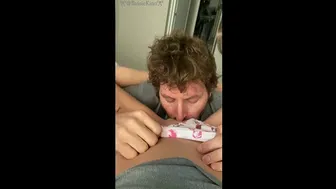 POV Daddy Devours His Tiny 20 Year Old Squirting Babygirl's Pussy Till She Cums Hard