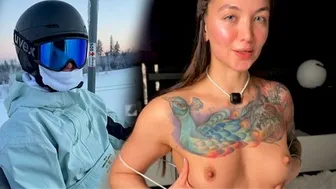 Sex with a stranger, i fucked naive sexy snowboarder doggy style after a workout