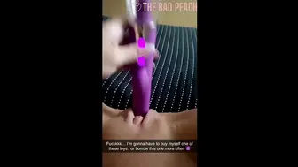 Omg I found stepmoms vibrator and used it until I squirt all over her bed on Snapchat