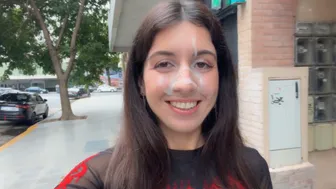 Can You Cum on My Face? I Love to Walk Covered in Cum and Shocking People! - Cumwalk