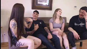 Iniciación Swinger: Intercambiamos parejas con mis amigos y las dejamos satisfechas