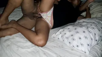 Follando con mi madrastra Real casi nos pillan.