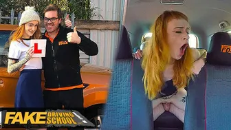 Fake Driving School - Stalling Student Sucks and Fucks Instructor