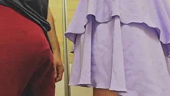 Forbidden Touch in Subway Train! Totally Stranger Slid His Dick Inside Her Panties And Ejaculated