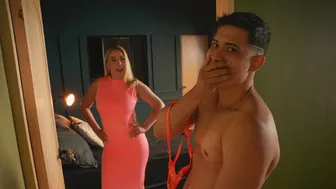 Stepson sniffs his busty stepmother's panties and gets caught - He ends up fulfilling his fantasy