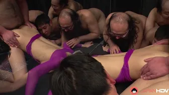 Beautiful Japanese brunette Kaori Buki gets hard cocks and enjoys it uncensored.