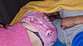 I FIND MY SISTER-IN-LAW ALONE LYING IN HER PAJAMAS, SHE MISTAKS ME FOR HER BOYFRIEND AND WE END UP HAVING GREAT SPOONING, CREAMPIE IN HER TIGHT PUSSY