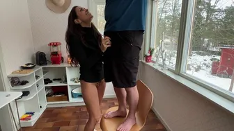 I went to help my husband fixing the electricity and ended up getting fucked