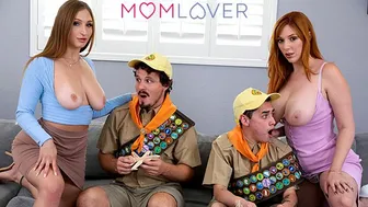 Huge-Tit MILFs Fuck Scout Stepsons - Lauren Philips & Skylar Snow Foursome S1:E1