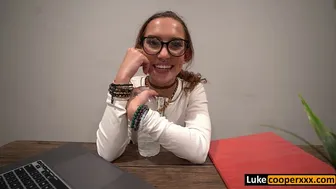 Hot Petite Amateur Nerd Fucks Tutor After Class - Bailey Base - Luke Cooper